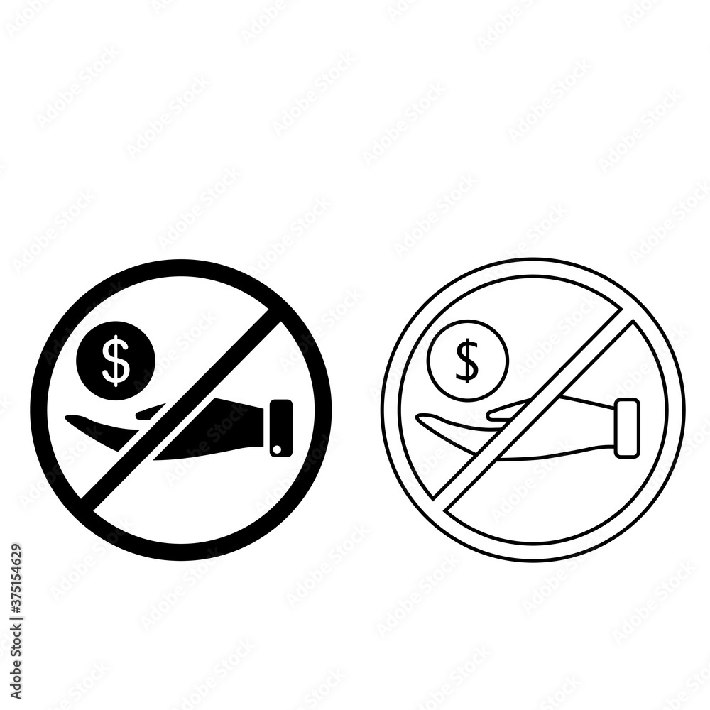 Stop Corruption icon vector set. bribery illustration sign collection. agreement symbol. Stop Corruption icon vector set. bribery illustration sign collection. agreement symbol.