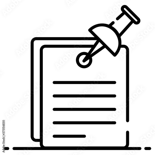 
Pushin, thumbtack concept in modern vector
