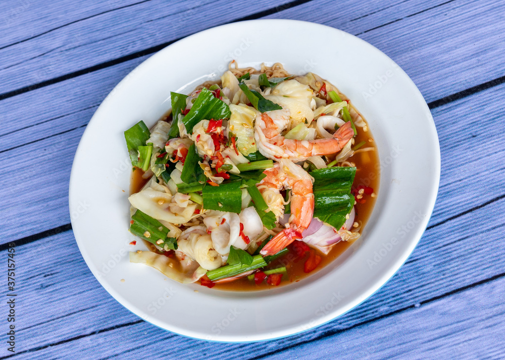 Thai Spicy Seafood and Pork Salads Thai Spicy Seafood and Pork Salads