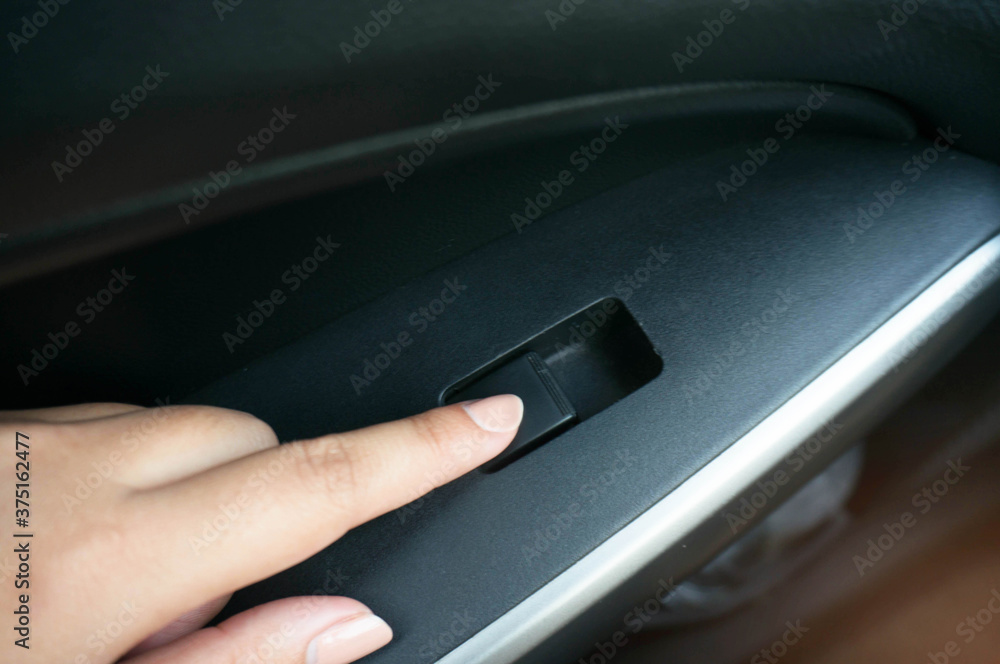pressing button controlling window in car pressing button controlling window in car