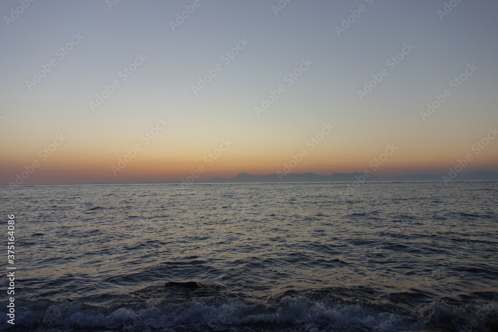 Agropoli beach on the Cilentan coast, Italy