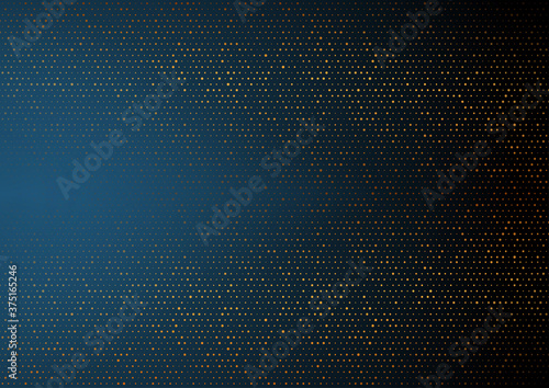 Small golden dots abstract technology graphic design. Bronze geometric futuristic background. Vector illustration