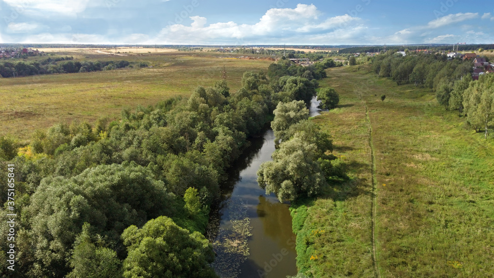 Fototapeta premium Desna river upstream