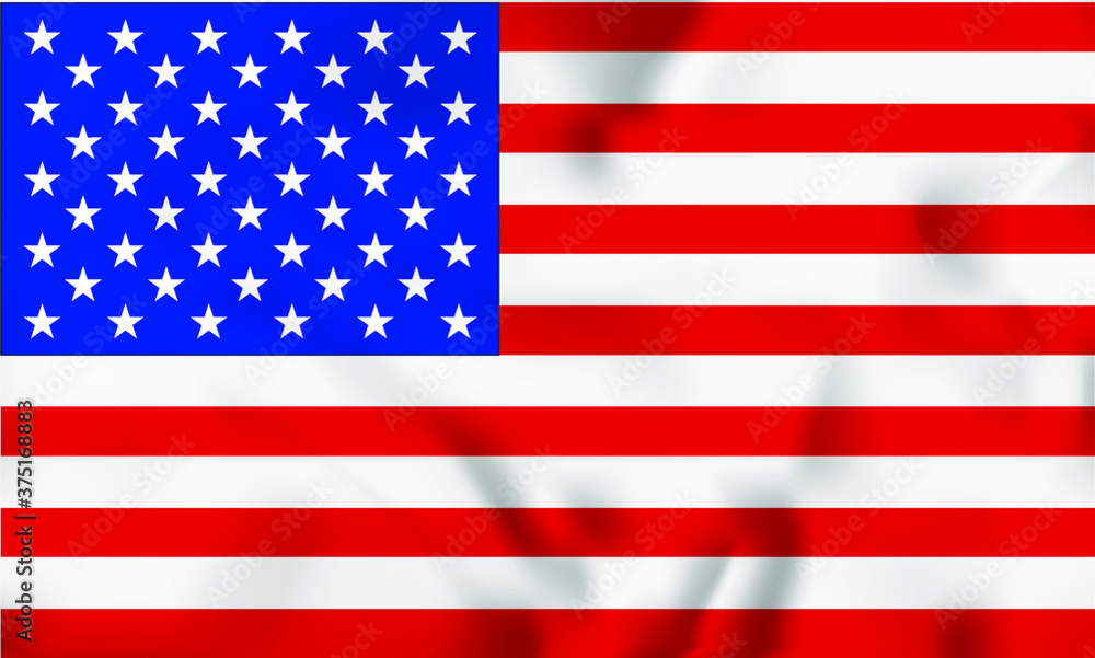 United States of America flag. Vector illustration. United States of America flag. Vector illustration.