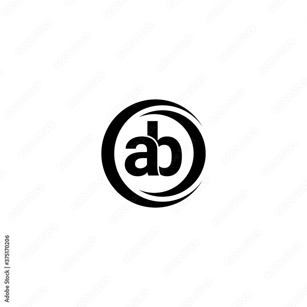 latter AB icon logo design. latter AB icon logo design.