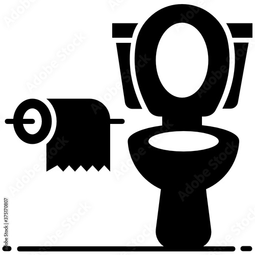 
Clean toilet seat, commode in design 
