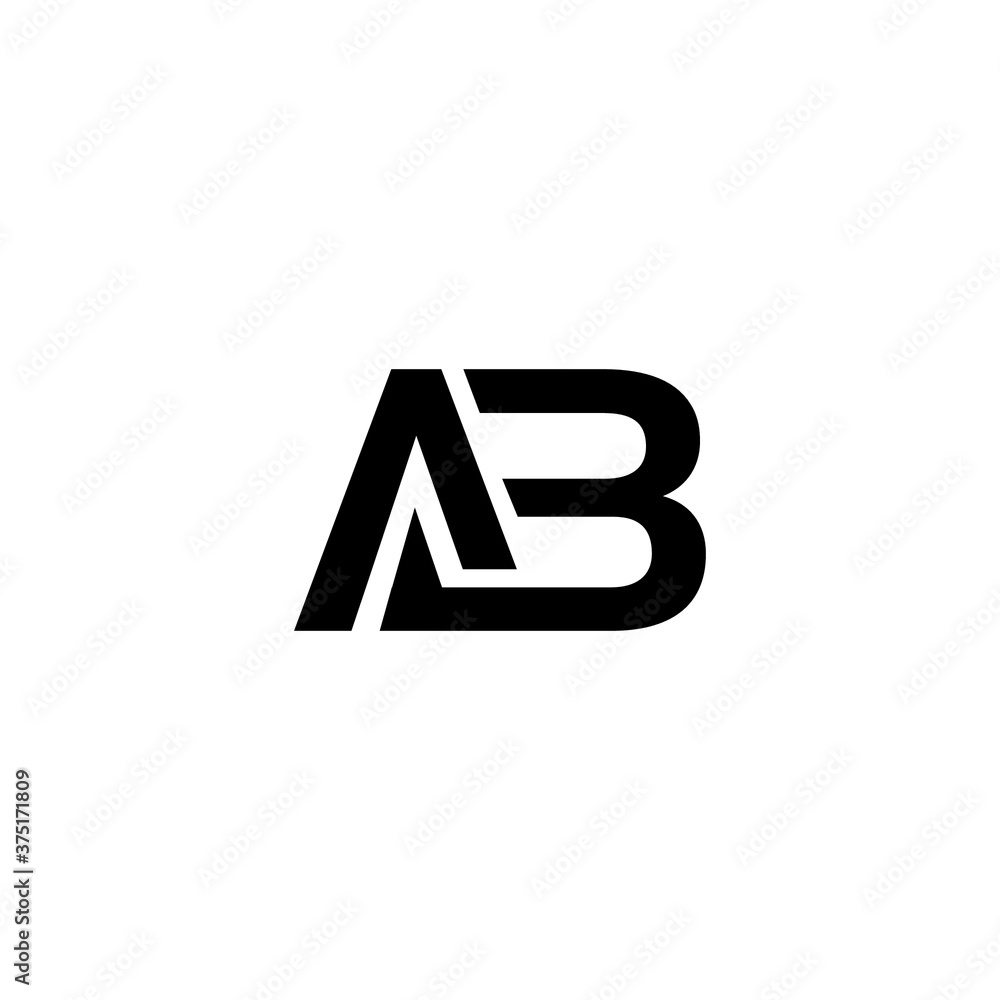 latter AB icon logo design. latter AB icon logo design.