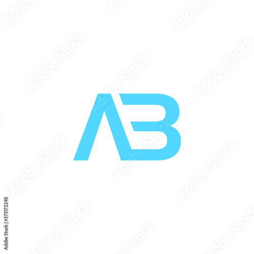 latter AB icon logo design.