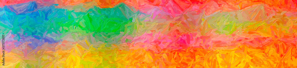 Abstract illustration of blue, green, orange, pink, red Large Color Variation Impasto background Abstract illustration of blue, green, orange, pink, red Large Color Variation Impasto background