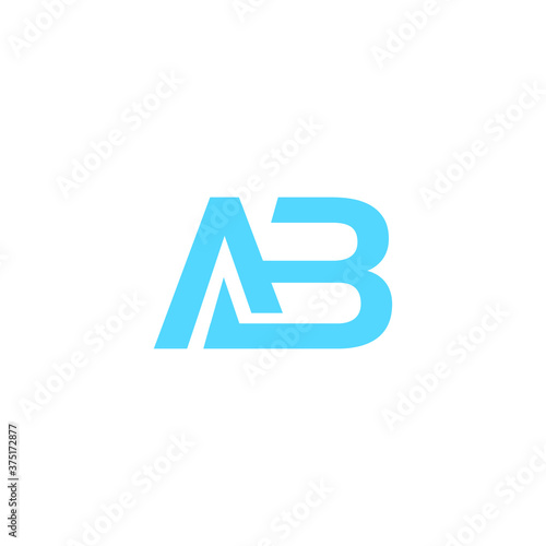 latter AB icon logo design.