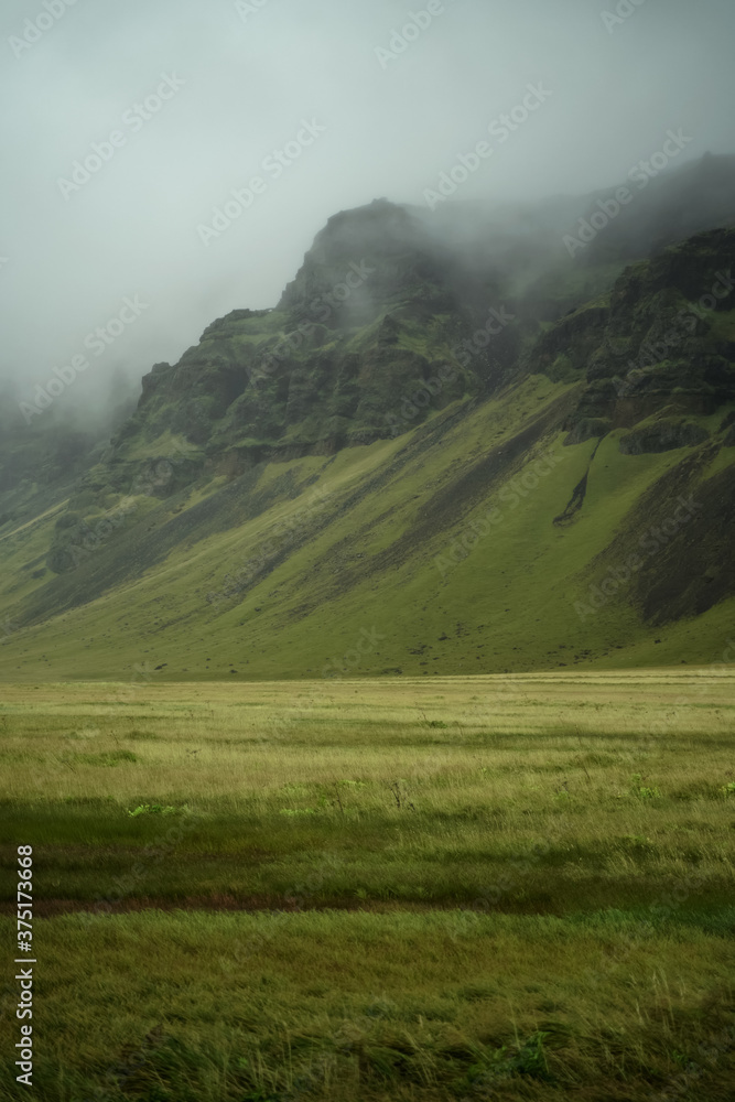 Iceland beautiful nature dramatic landscape. Color toned