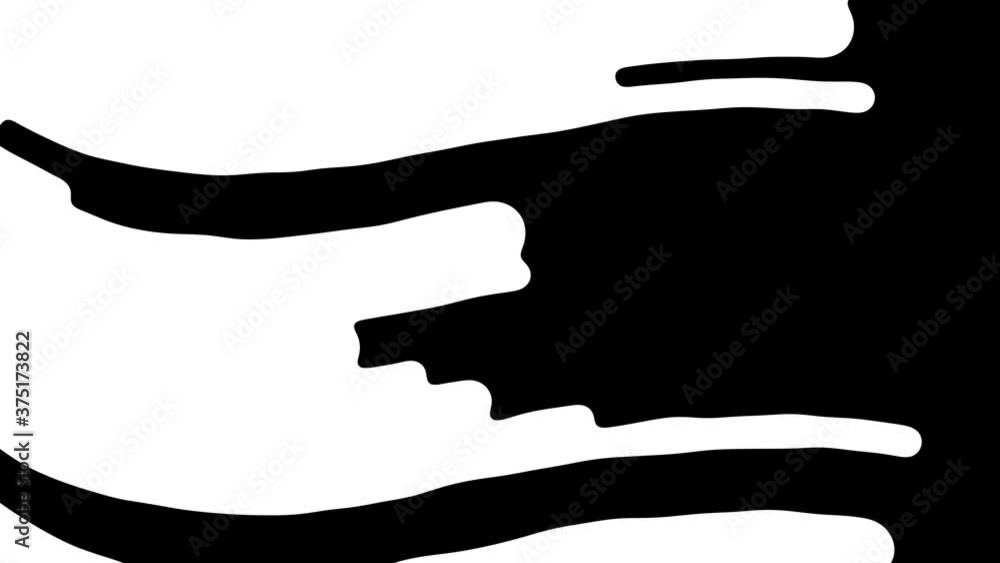 4K handmande toon liquidink transition masks for business presentation. Cartoon style. Animated liquid shape.