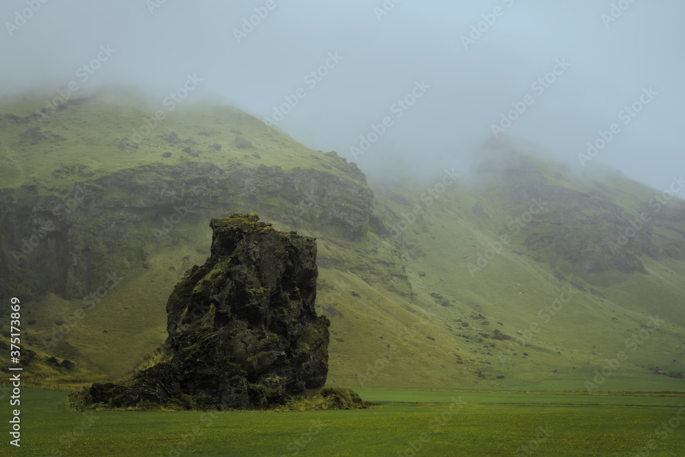 Iceland beautiful nature dramatic landscape. Color toned