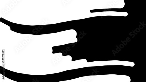 4K handmande toon liquidink transition masks for business presentation. Cartoon style. Animated liquid shape.