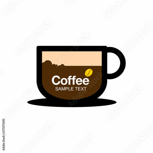 Coffee cup badge , Vector coffee shop labels.