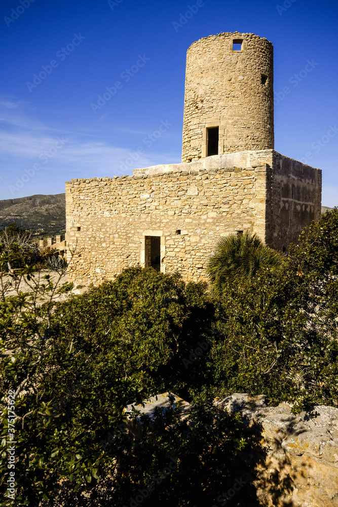Castillo de Capdepera (s.XII-XIV).Capdepera.Comarca de Llevant. Mallorca. Baleares.España.