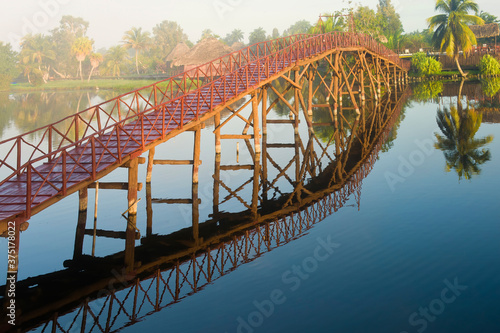 Photography Laguna del Tesoro, Treasure Lagoon, Footbridge, Zapata Peninsula, Cuba, Central