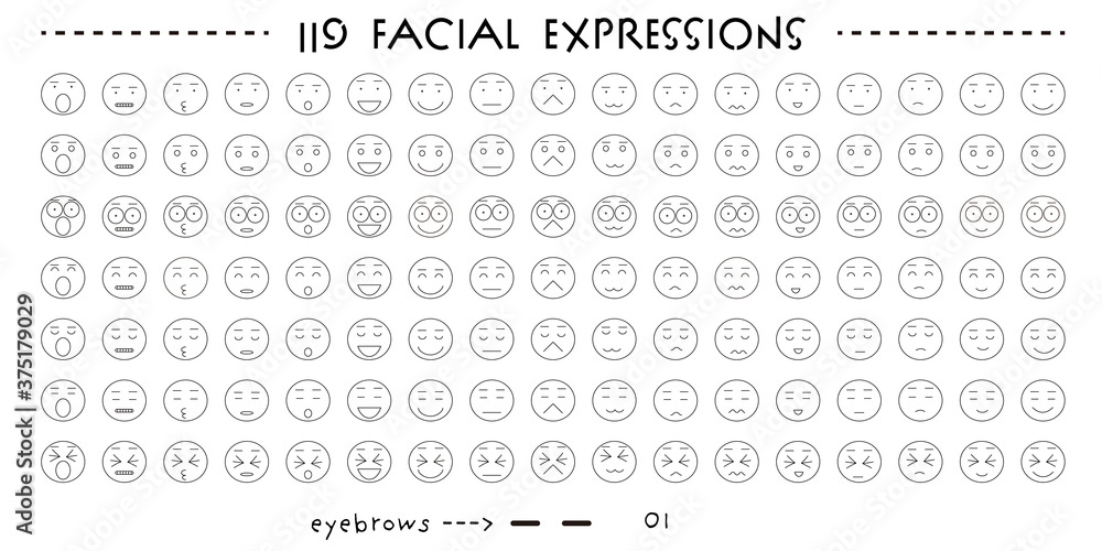 Facial expression icon_119_01 Facial expression icon_119_01