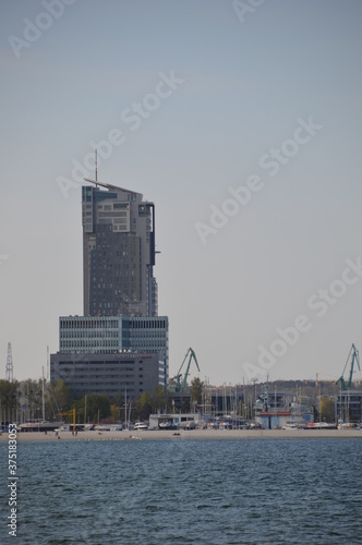 "Sea Towers" sky scraper in Gdynia, Poland