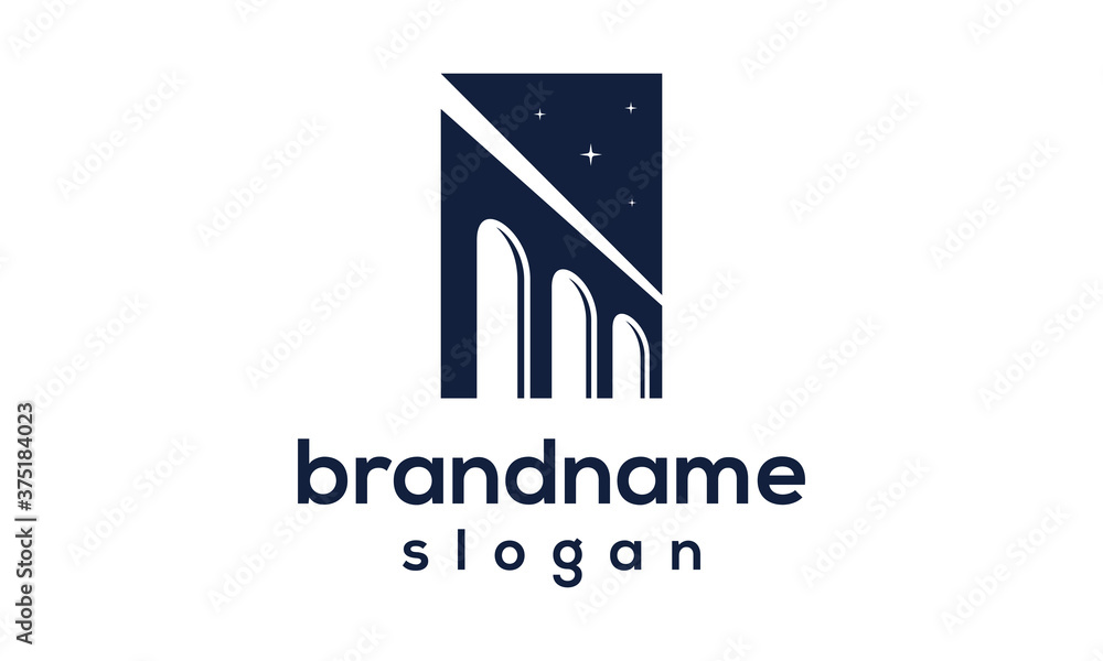 Modern Building logo design vector Modern Building logo design vector