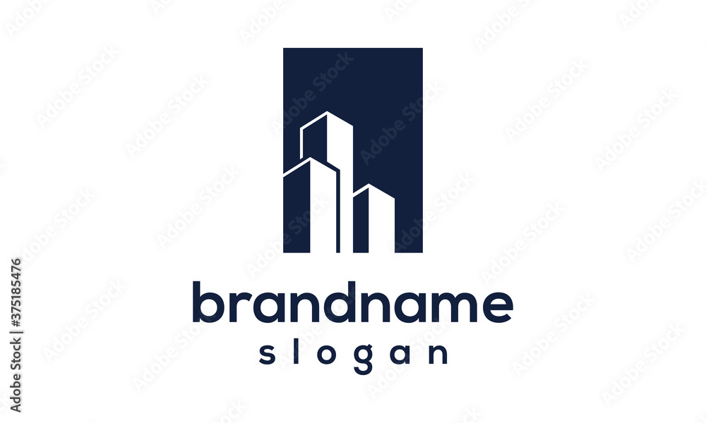 Modern Building logo design vector Modern Building logo design vector