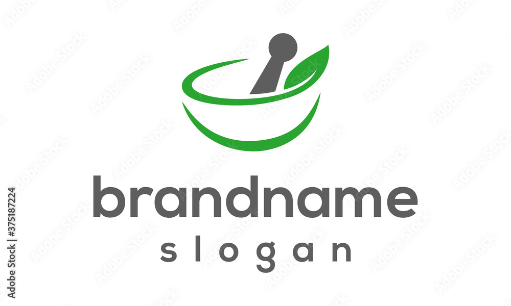Pharmacy leaf logo design vector Pharmacy leaf logo design vector