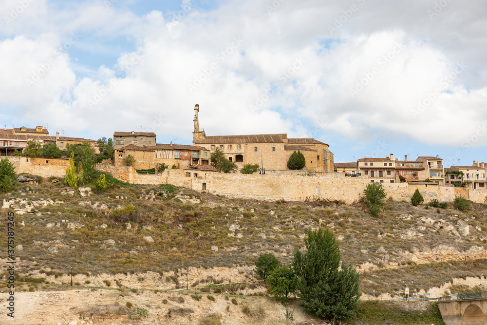 a view of Maderuelo medieval village, province of Segovia, Castile and Leon, Spain