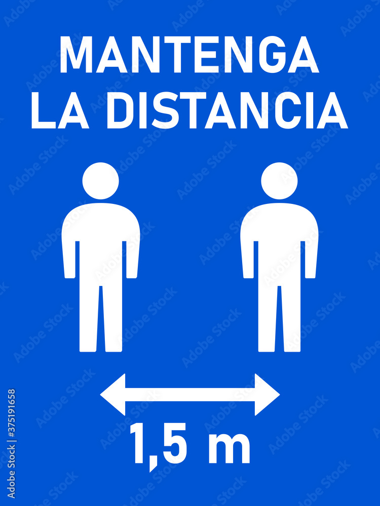 Mantenga La Distancia 1,5 m ( Mantenga La Distancia 1,5 m (