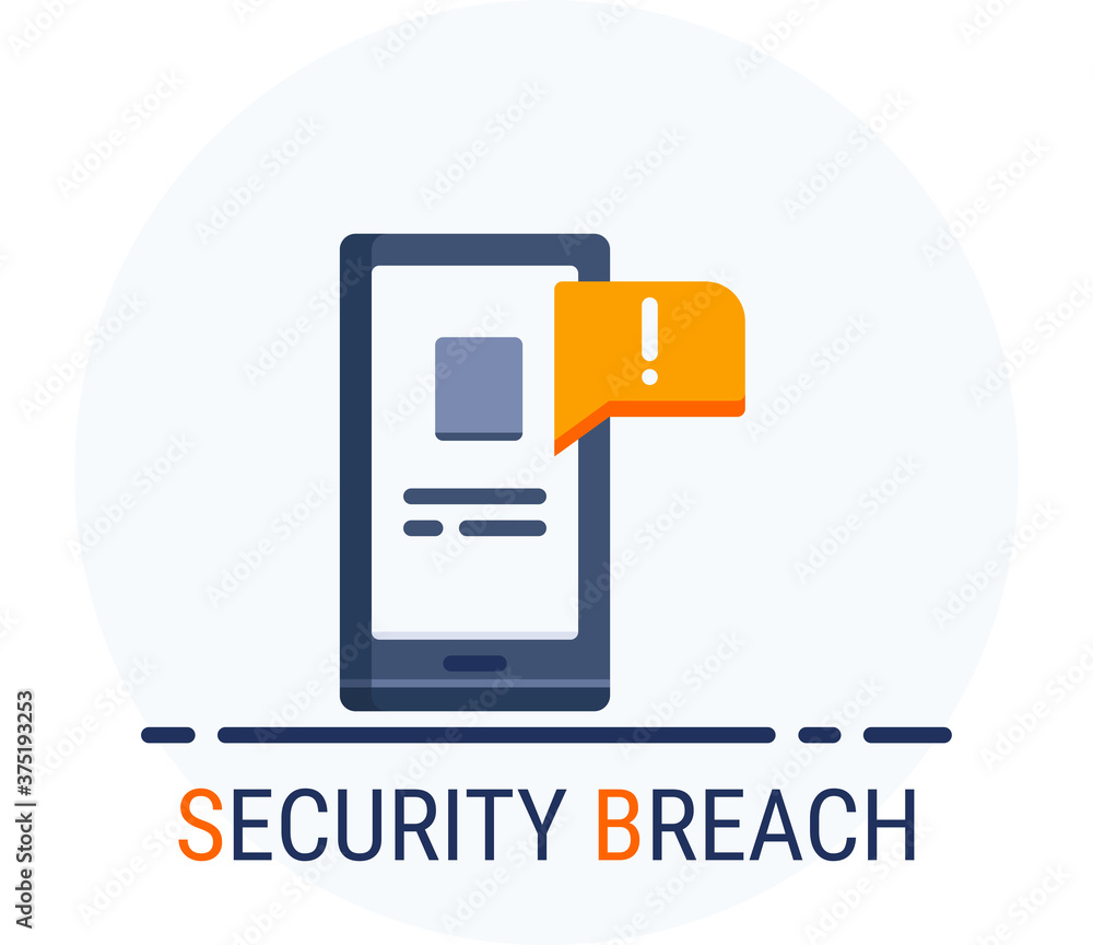 Flat Icons Style. Hacker Cyber crime attack Security breach for web design. Flat Icons Style. Hacker Cyber crime attack Security breach for web design.
