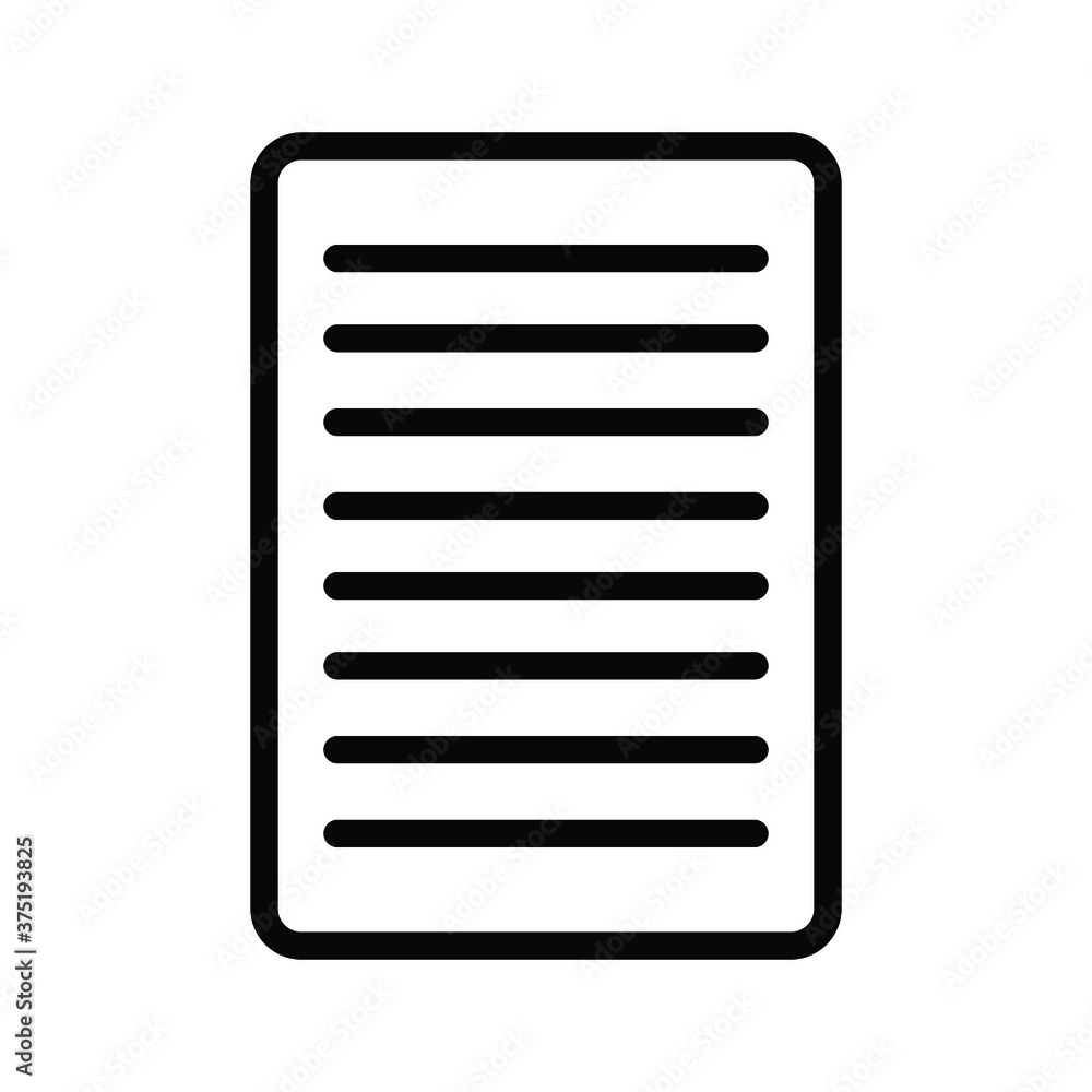 Paper Symbol Icon Vector Design Illustration Paper Symbol Icon Vector Design Illustration