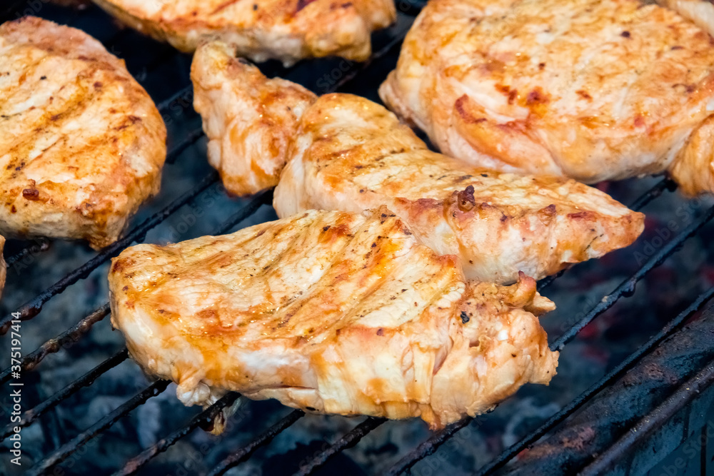 juicy grilled cuts of meat juicy grilled cuts of meat