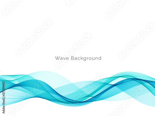 Modern Blue wave design background