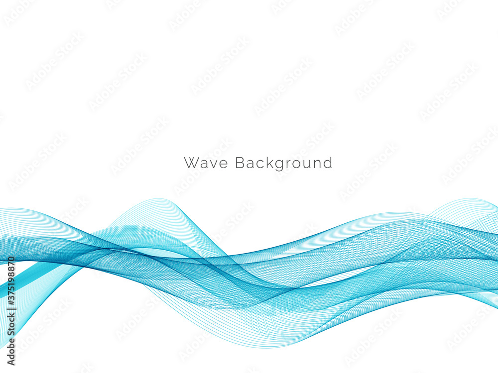 Blue wave stylish dymanic background