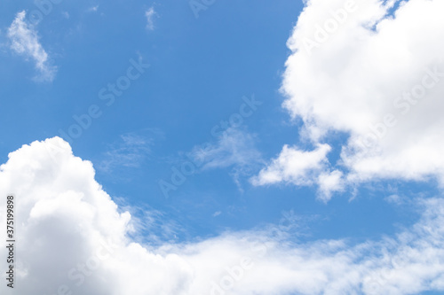 Beautiful blue sky with cloudy background and texture.