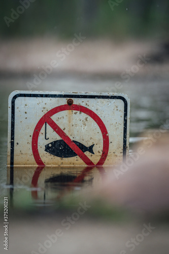 No fishing sign