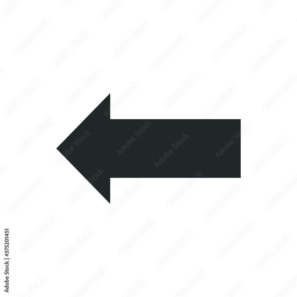 left arrow icon sign vector left arrow icon sign vector