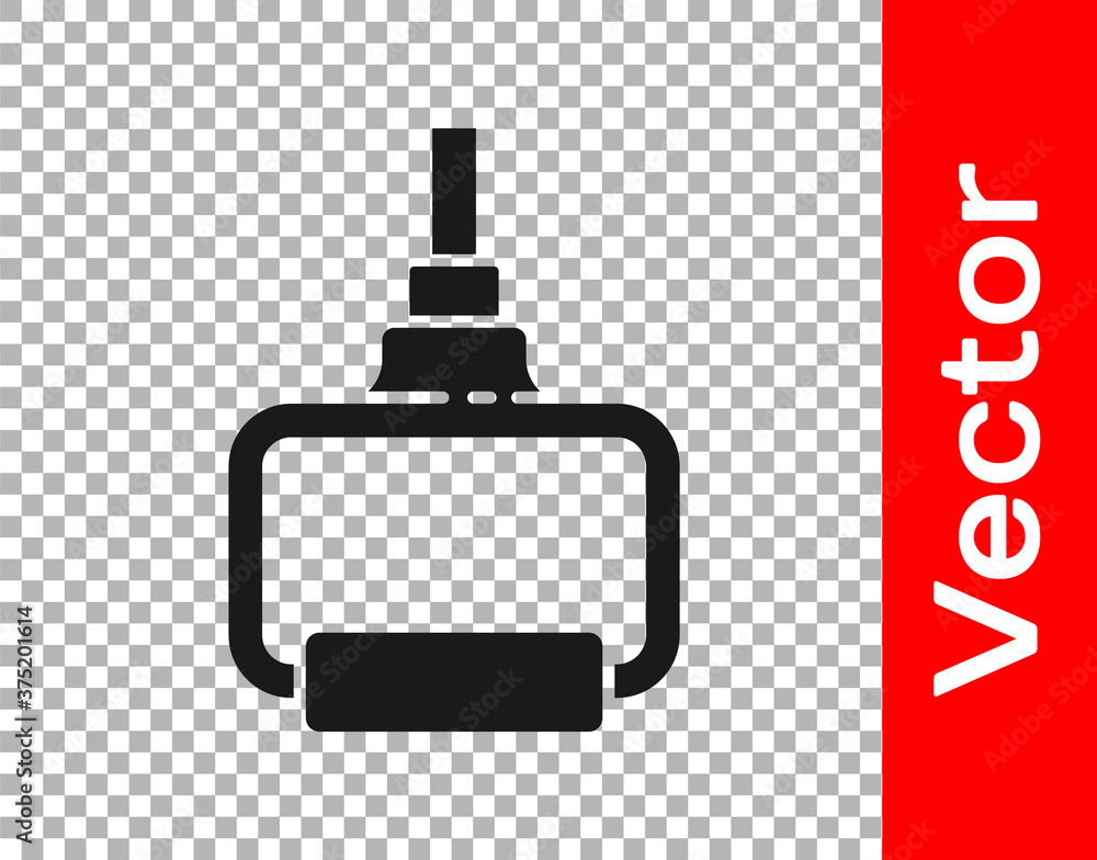 Black TPX loop training equipment icon isolated on transparent background. Sport equipment. Vector Illustration. Black TPX loop training equipment icon isolated on transparent background. Sport equipment. Vector Illustration.