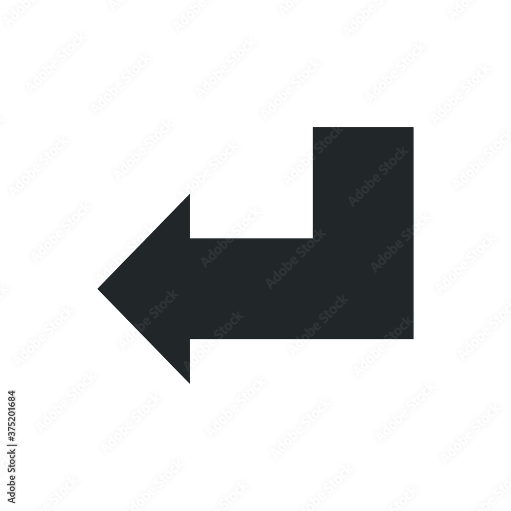 left arrow icon sign vector left arrow icon sign vector