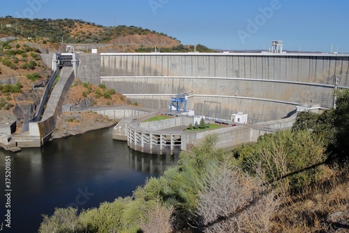 Electricity generation and agricultural irrigation dam in Portugal