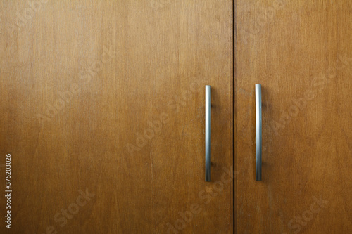 closeup of Cabinet handle