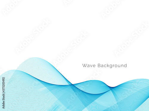 Blue wave stylish dymanic background photo