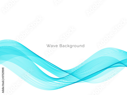 Blue wave stylish dymanic background © JupiterArts