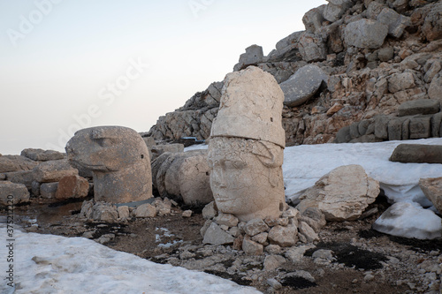 Statues on Nemrut mountain, Turkey (Nemrut Dağı)	
 photo