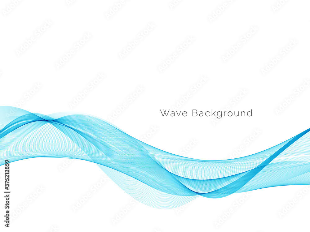 Modern Blue wave design background Modern Blue wave design background