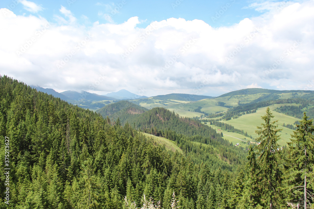 poland mountain landscape in the summer