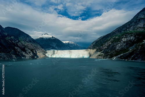 landscape photography of a glacier in alaska in spring