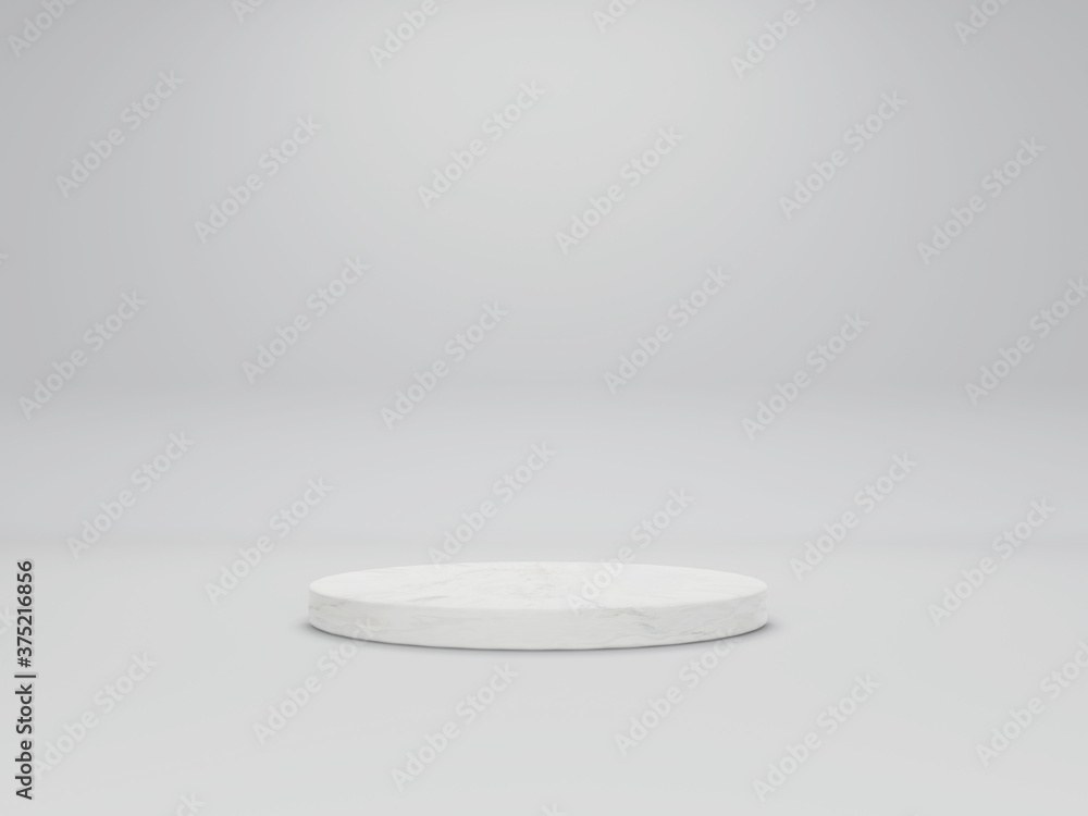 white color background with geometric shapes, podium on the floor. Platforms for product presentation, Abstract composition design stand is white color. 3d rendering white color background with geometric shapes, podium on the floor. Platforms for product presentation, Abstract composition design stand is white color. 3d rendering