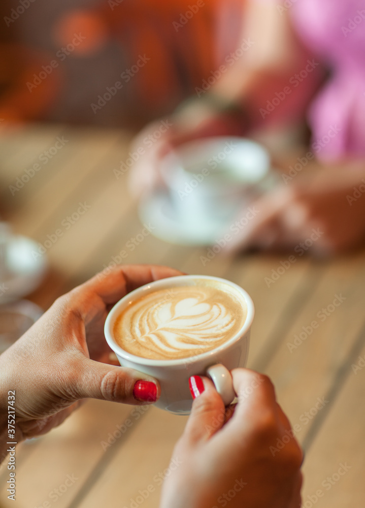 Close Up of a Woman Holding Coffee Close Up of a Woman Holding Coffee