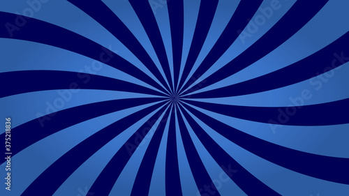 Vector illustration of a twisted swirl, explosion of dark blue color.
