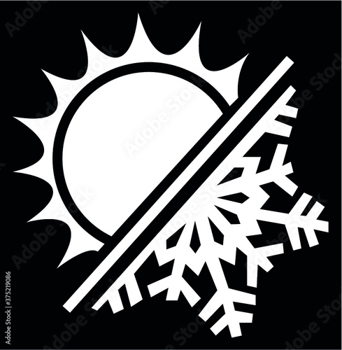 Summer and winter icon